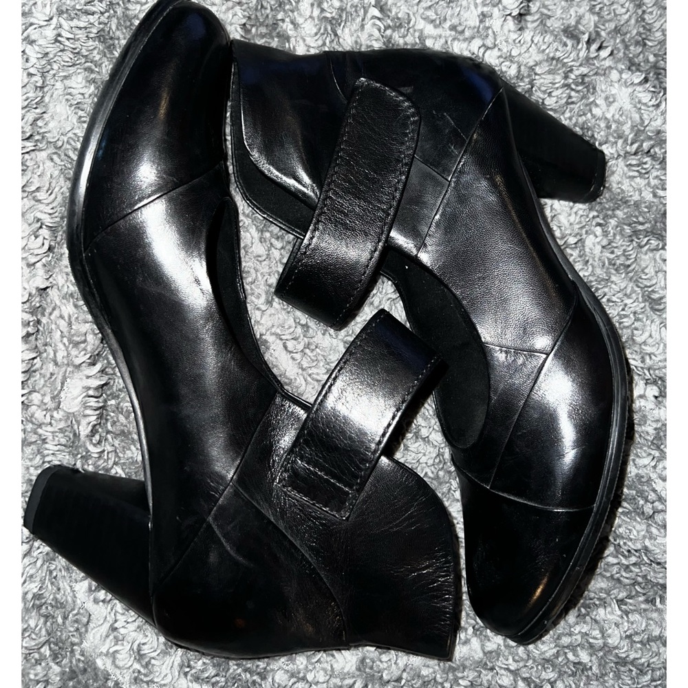 Spring Step Chapeco w Ankle Strap Black Leather 2.5” Heel
